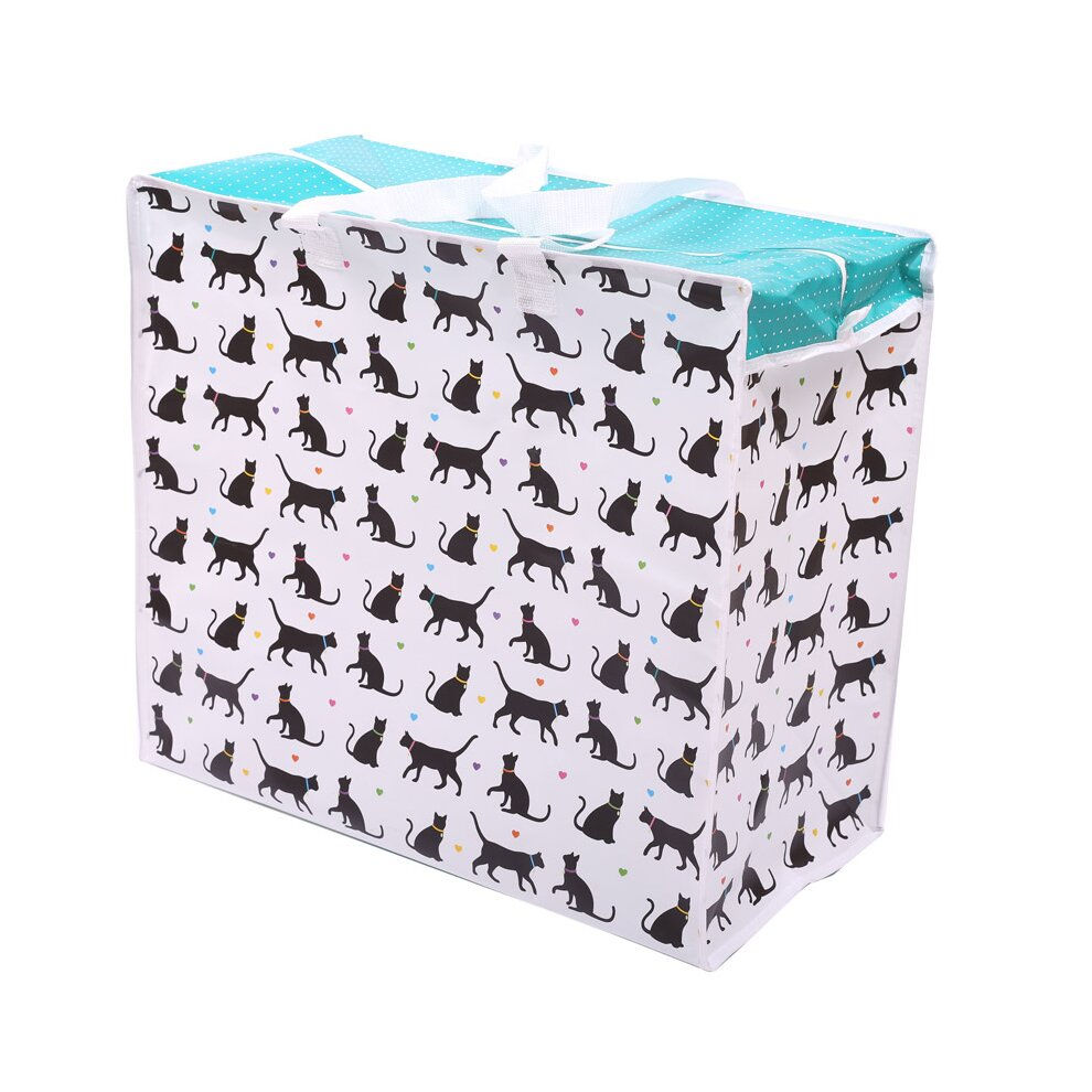 Black Cat Zip Up Jumbo Storage Bag
