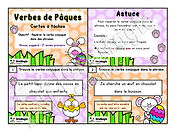 Cartes à tâches - Verbes de Pâques - 2e année