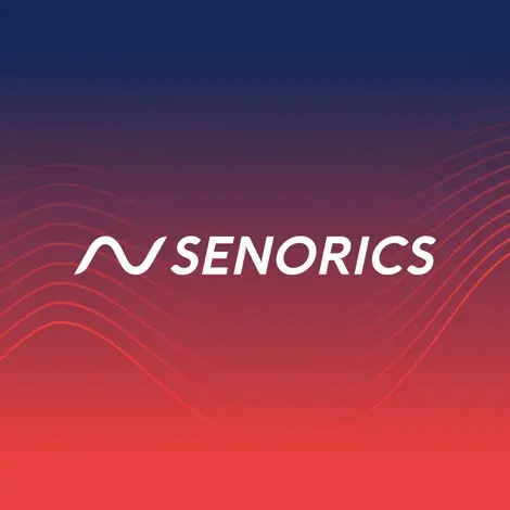 neongrau Senorics Logo Kommunikationsdesign