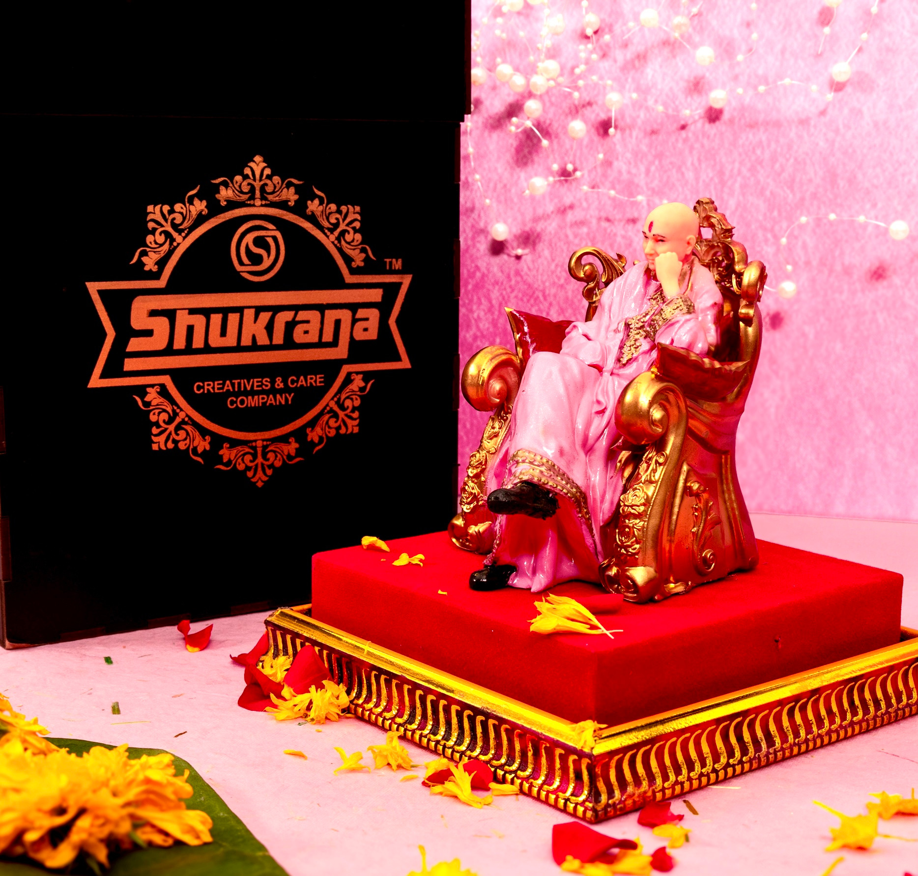 Jai Guru Ji 3D Swaroop - Shimmer Pink