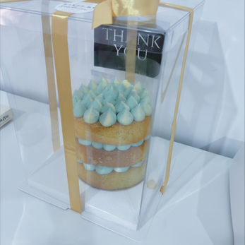 Tiered birthday cake