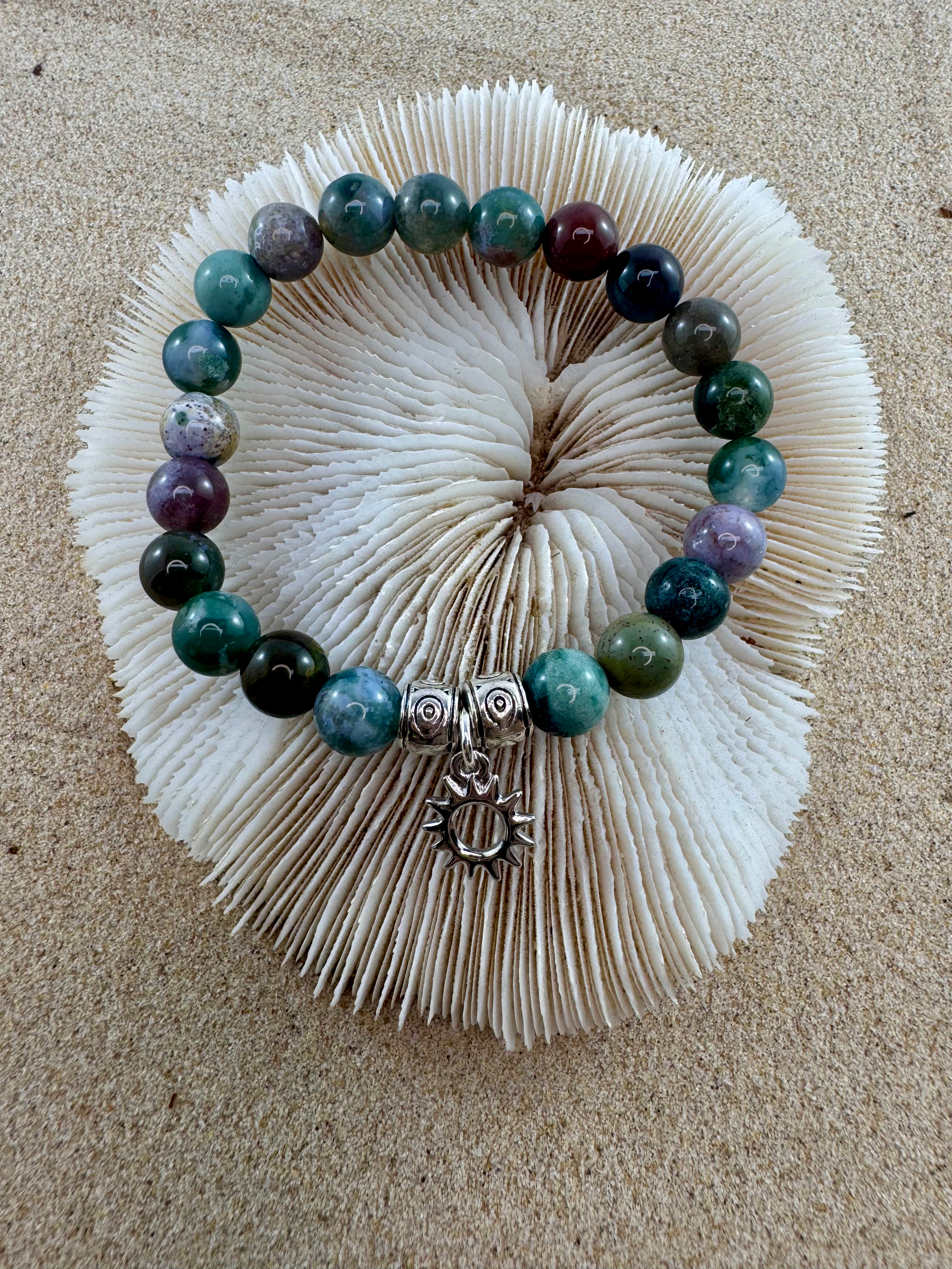Indian Agate Gemstone Bracelet