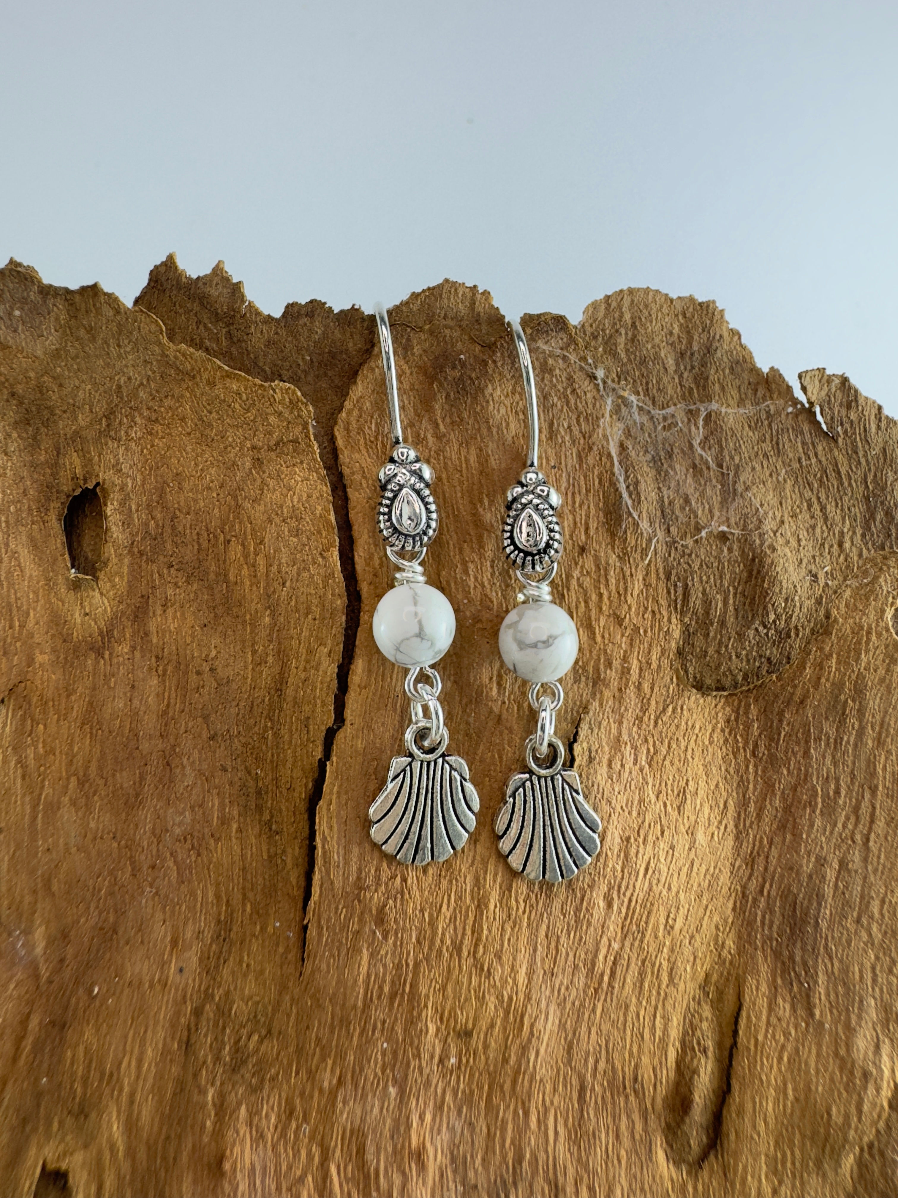 Howlite & Shell Earrings