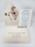 Invitation with Fabric Liner