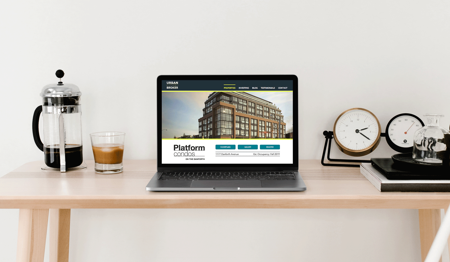 UBC wireframe design
