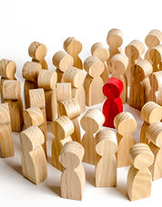 A crowd of people surrounded the red man. Accusation of crime, mob law over a person, lync