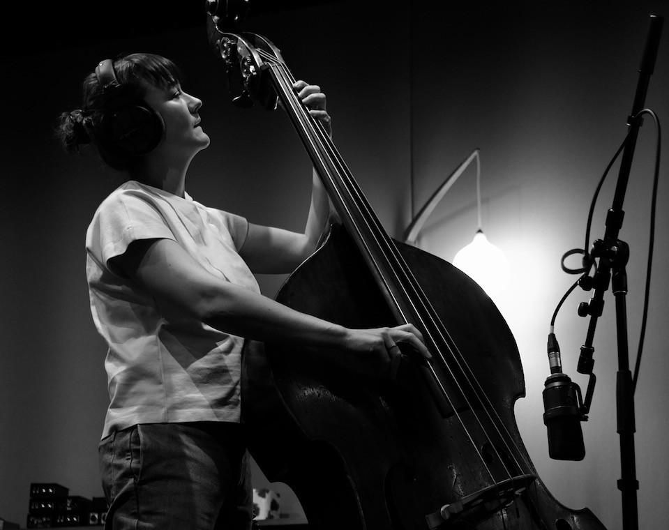 Tamara Murphy playing bass