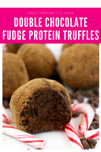 33 Calorie Double Chocolate Fudge Protein Truffles | Healthy Christmas Dessert Recipe