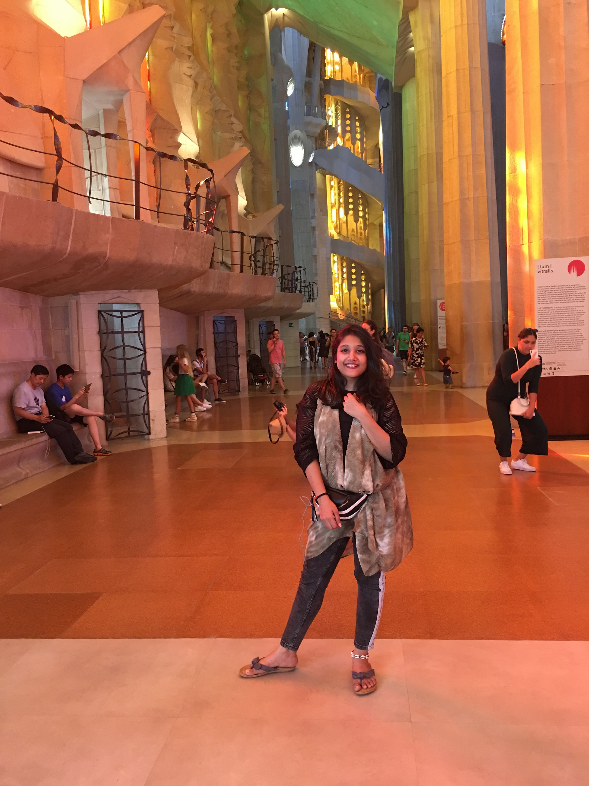 Interiors of Sagrada Familia