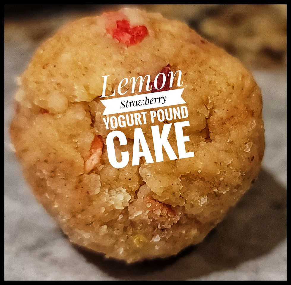 Thumbnail: Lemon Strawberry Yogurt Pound Cake Balls