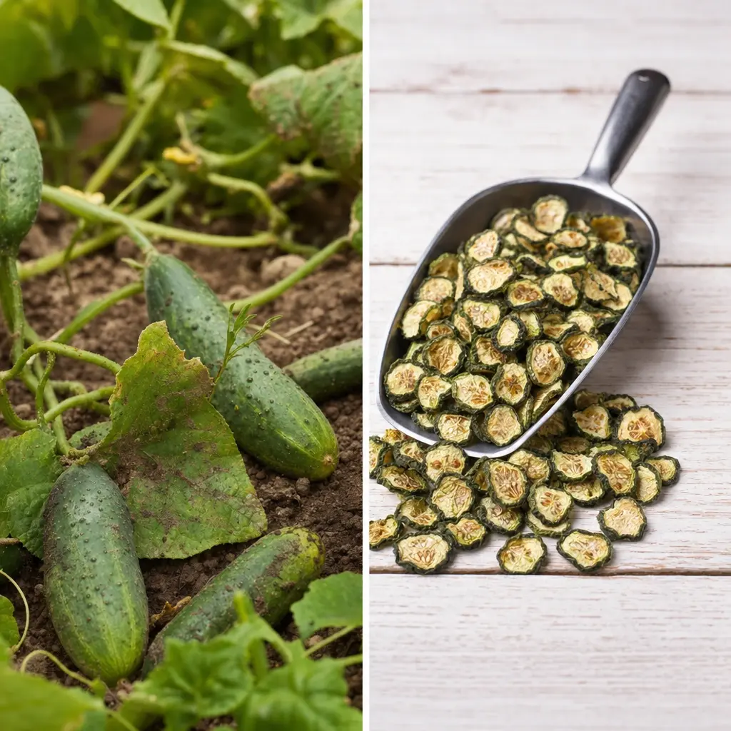 Getrocknete Gurkenchips für Kaninchen & Nager – naturbelassenes Einzelfuttermittel
