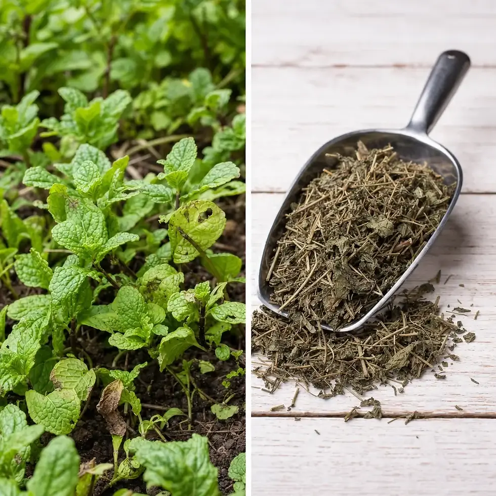 Getrocknete Pfefferminzblätter für Kaninchen und Nager – aromatisches Naturfutter