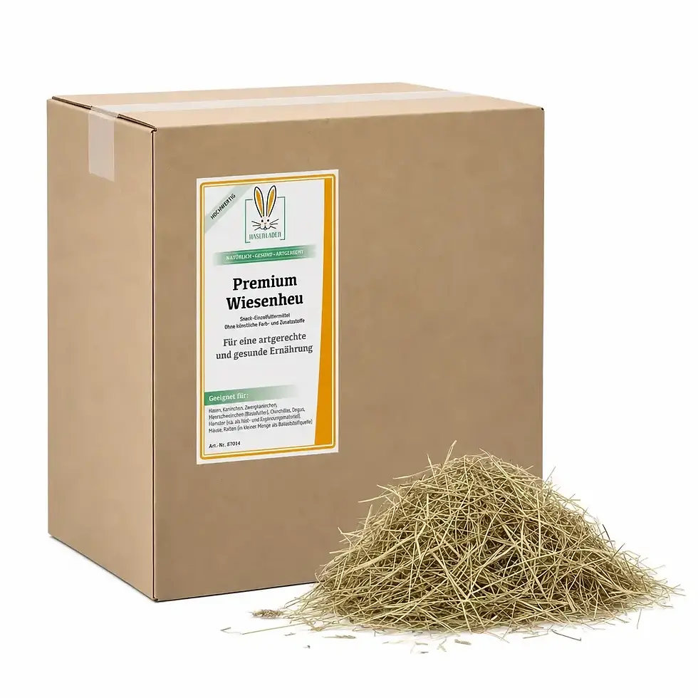 Miniaturbild: HASENLADEN Premium Wiesenheu für Kaninchen & Nager – 500g nachhaltig und plastikfrei verpackt