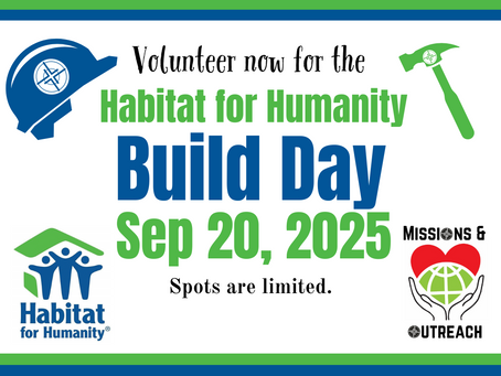 Participate in the Habitat for Humanity Build Day on September 20th