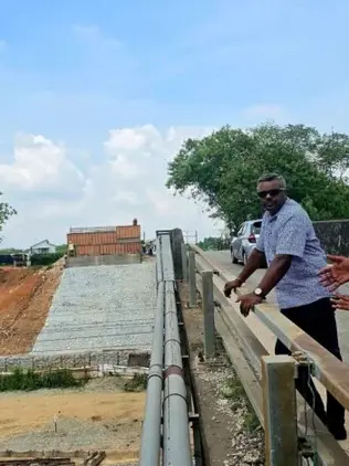 Jambatan baharu Batang Benar - Nilai 7 bernilai RM10 juta dijangka siap pertengahan 2026