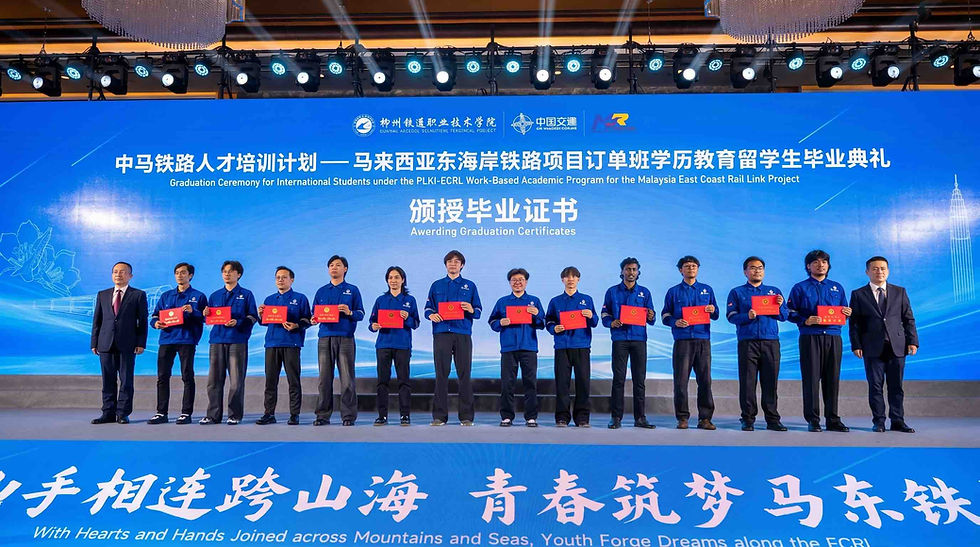 66 graduan Malaysia lengkap latihan operasi dan penyelenggaraan ECRL di China