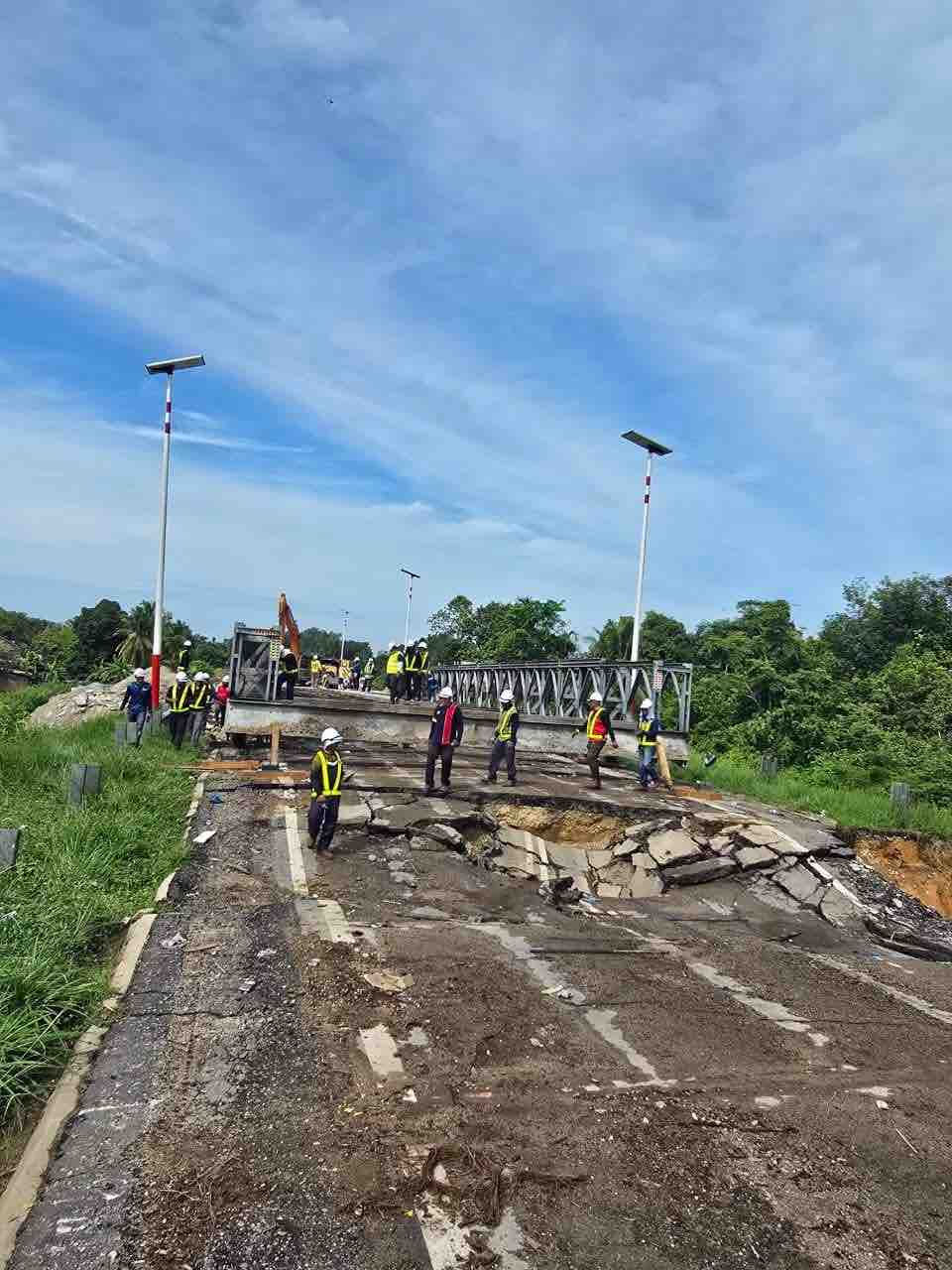 Kerja baik pulih Jambatan Bailey Machang dijangka siap September ini