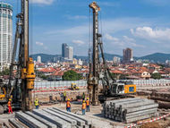 Econpile subkontrak bagi kerja tanah, pancang gerudi dan struktur bawah projek pembangunan komersial di Jalan Awan Besar, Kuala Lumpur.