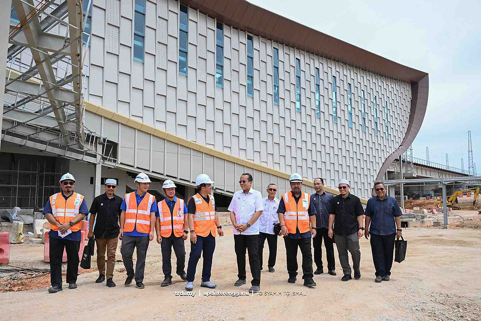 ECRL Terengganu capai kemajuan tinggi, Stesen Kuala Terengganu hampir siap