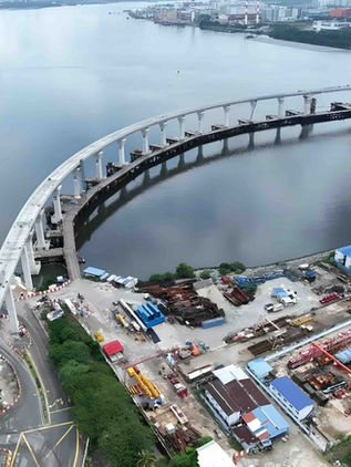 Tren pertama RTS Link Johor Bahru - Singapura tiba di Woodlands North untuk ujian operasi