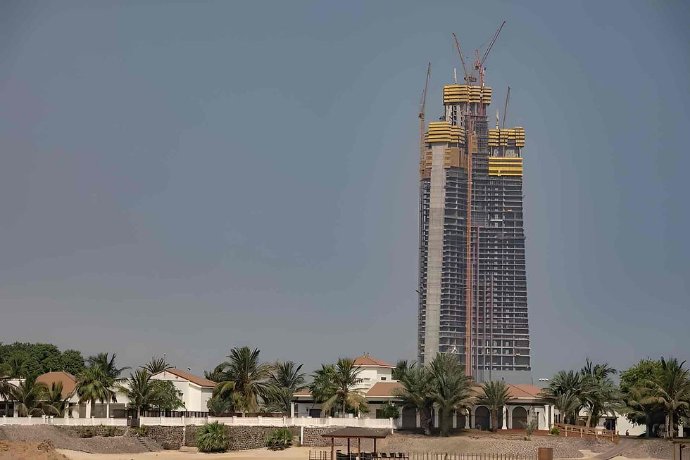 Menara Jeddah setinggi 1 kilometer kini mencecah hampir tingkat ke-80