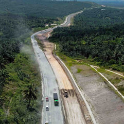 Pan Borneo Sabah menunjukkan kerja pembinaan dan naik taraf lebuh raya di Sabah