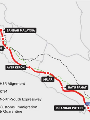 Projek HSR KL-Singapura senarai pendek tiga konsortium