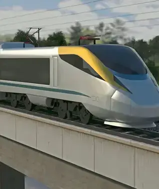 Projek Laluan Rel Pantai Timur (ECRL) sepanjang 665km telah mencapai 79.95% siap setakat Februari 2025, dijadual siap sepenuhnya menjelang 2027