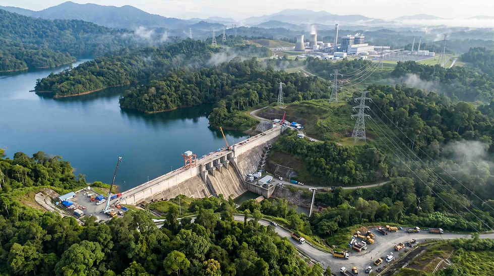 Evolusi Bina: Projek kapasiti elektrik Sarawak melalui pembangunan hidroelektrik Baleh dan loji janakuasa Samalaju serta Miri menjelang 2035.