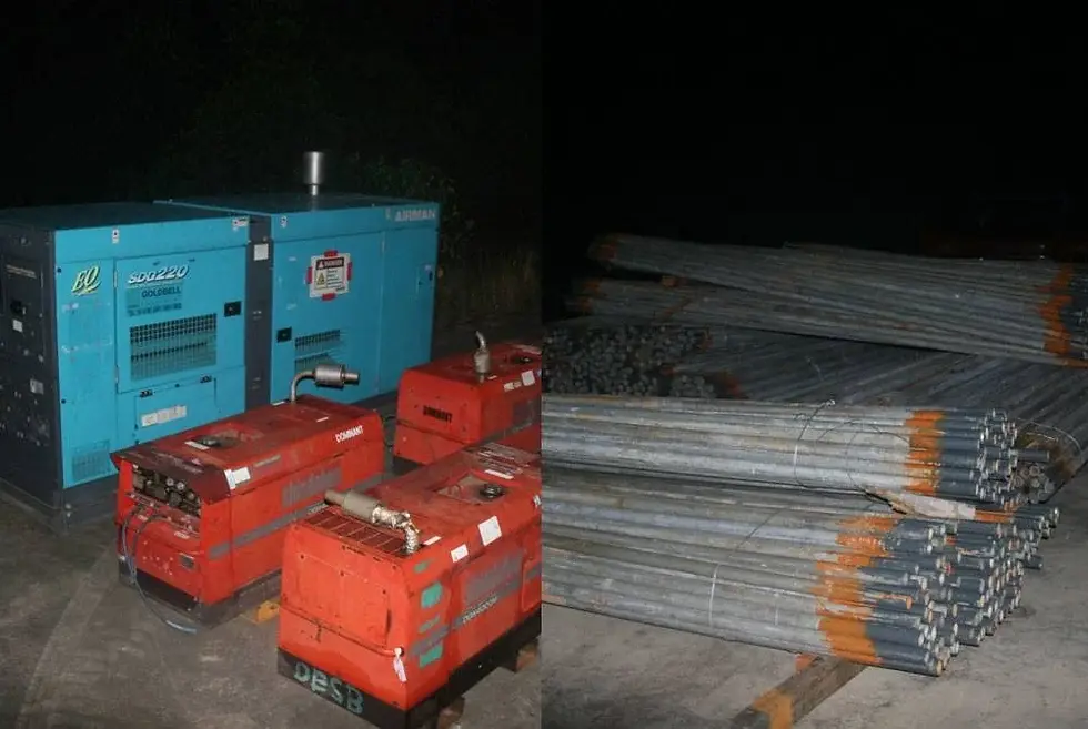 Lelaki ditahan curi perancah besi, genset bernilai RM400,000