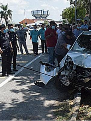 Pekerja JKR maut dirempuh ketika mengecat garisan jalan