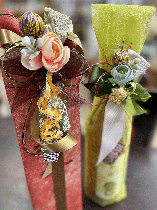 お酒ラッピング お酒プレゼント ボトルラッピング 酒のたかしま