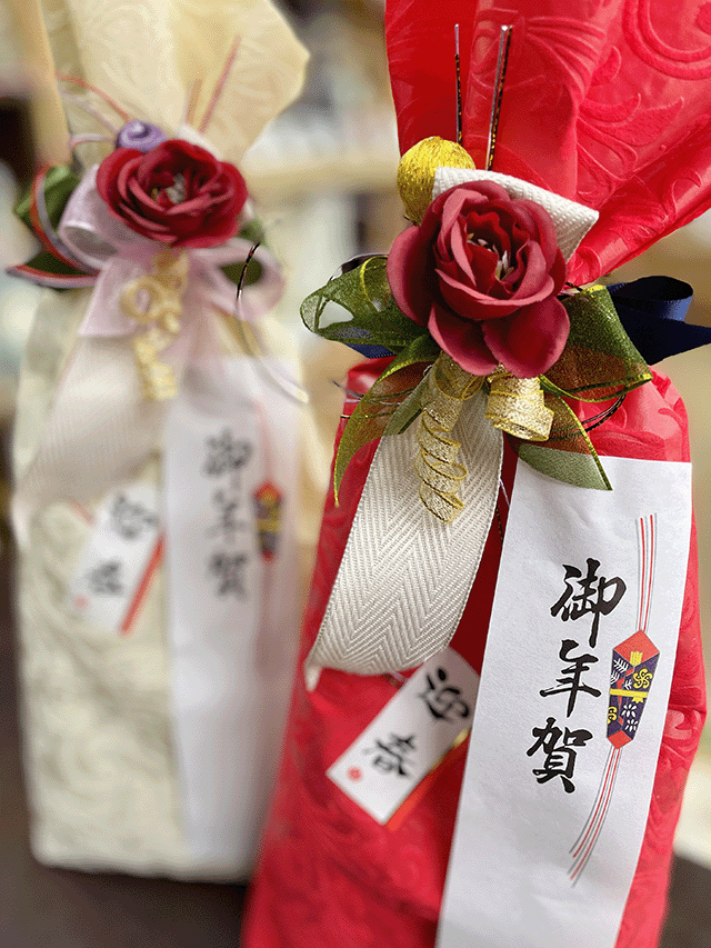 お酒ラッピング お酒プレゼント ボトルラッピング 酒のたかしま