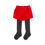 Thumbnail: Tutto Piccolo Red Stripped Blouse, Shorts and Tights
