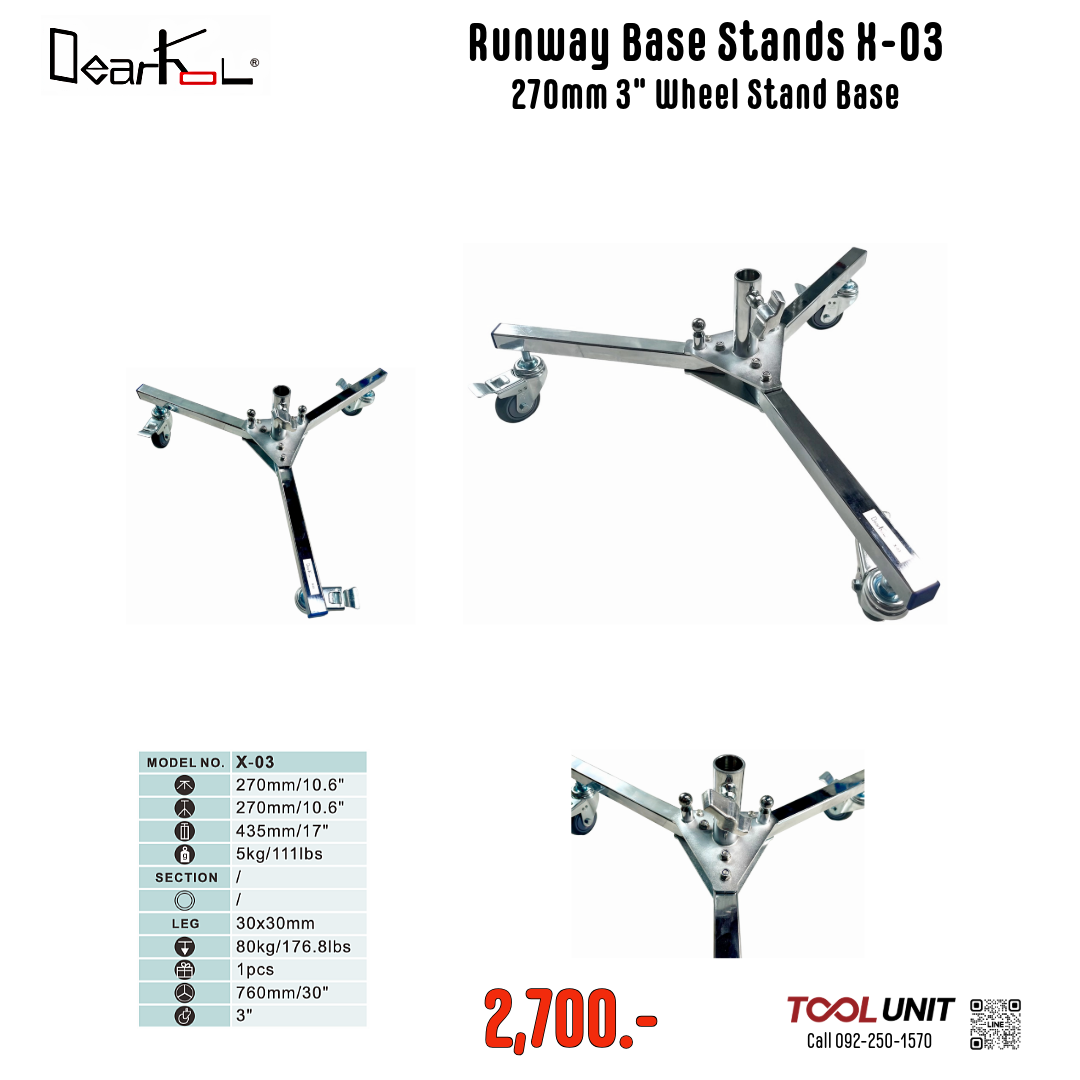 DEARKOL Runway Base Stands X-03