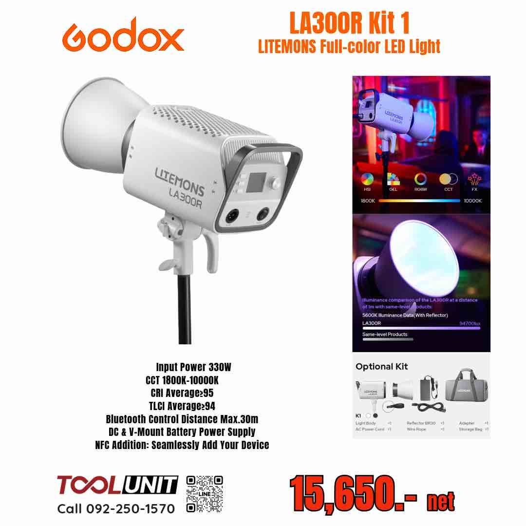 GODOX Litemons LA300R Kit 1 Full-Color LED Light