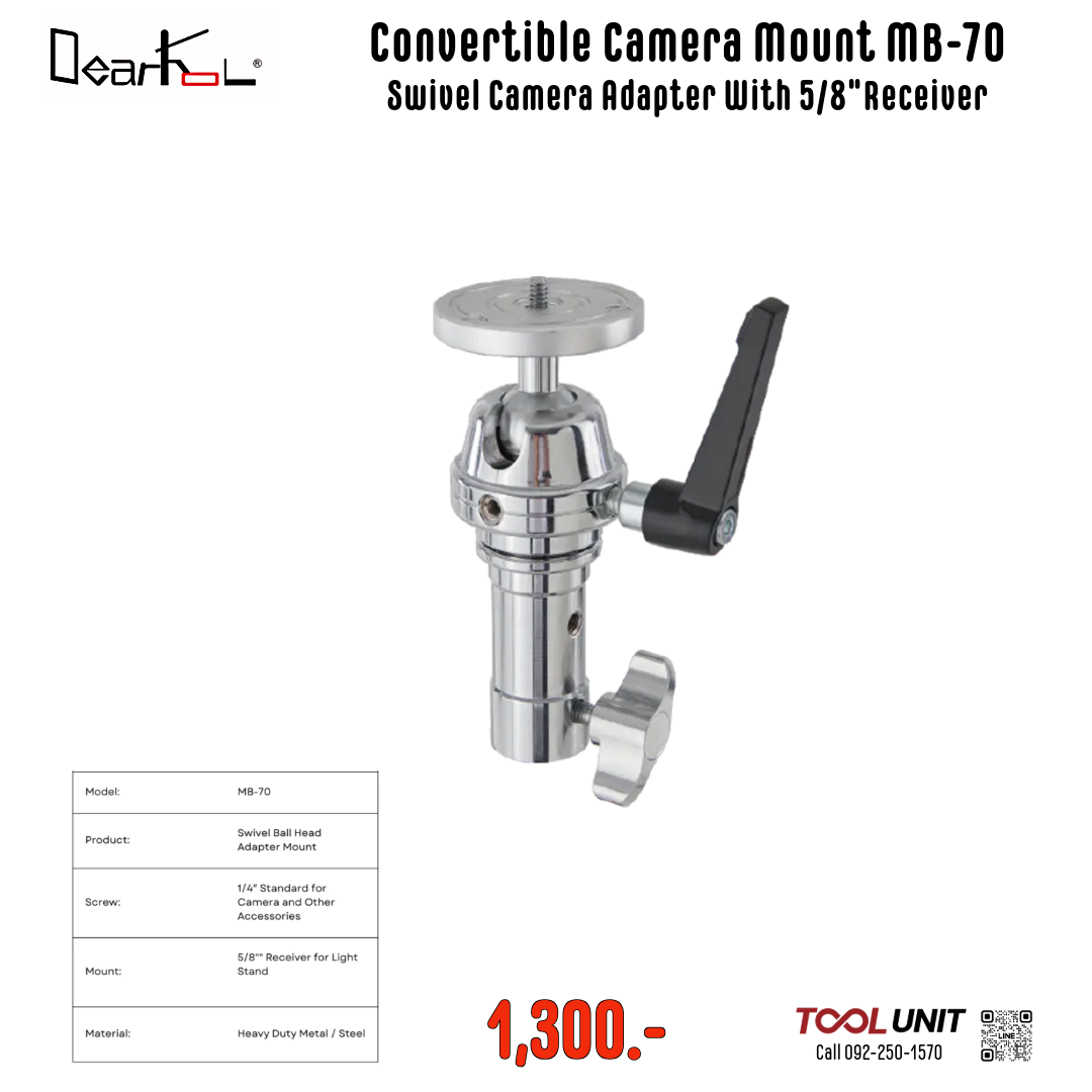 DEARKOL MB-70 Ball Head with Camera platform