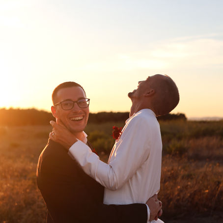 Être naturel en photo mariage couple homosexuel