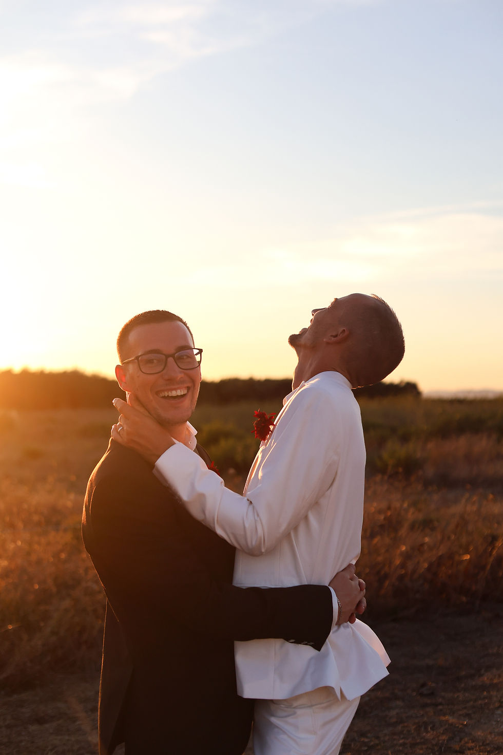 Être naturel en photo mariage couple homosexuel