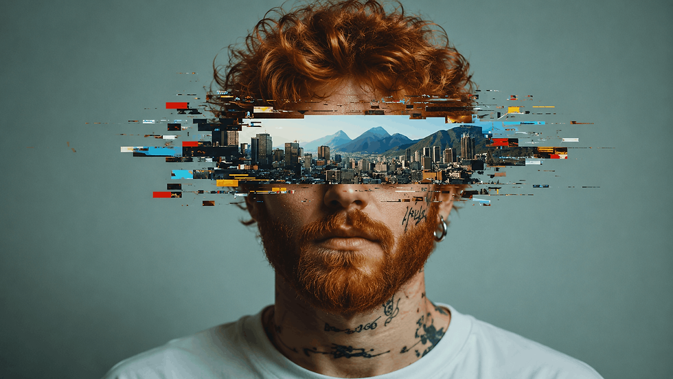 A man used as a metaphor for: The content required for social media marketing