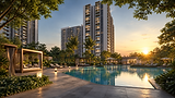 Sunset Serenity at the Luxury Pool Courtyard.png