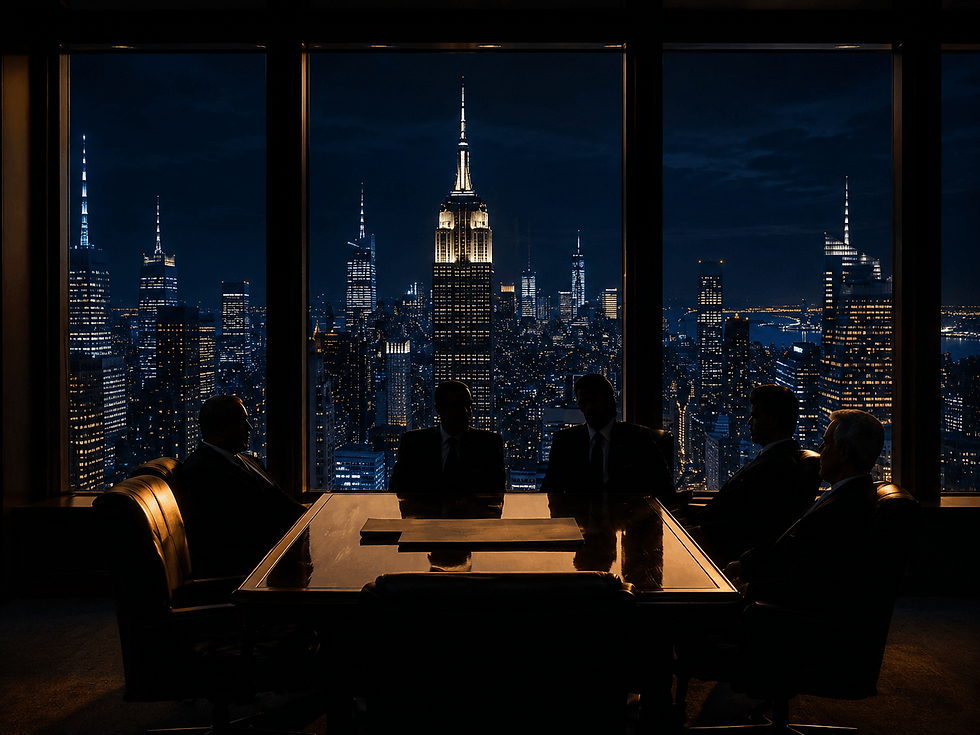 A board meeting to decide the marketing partner being Axiom Grid