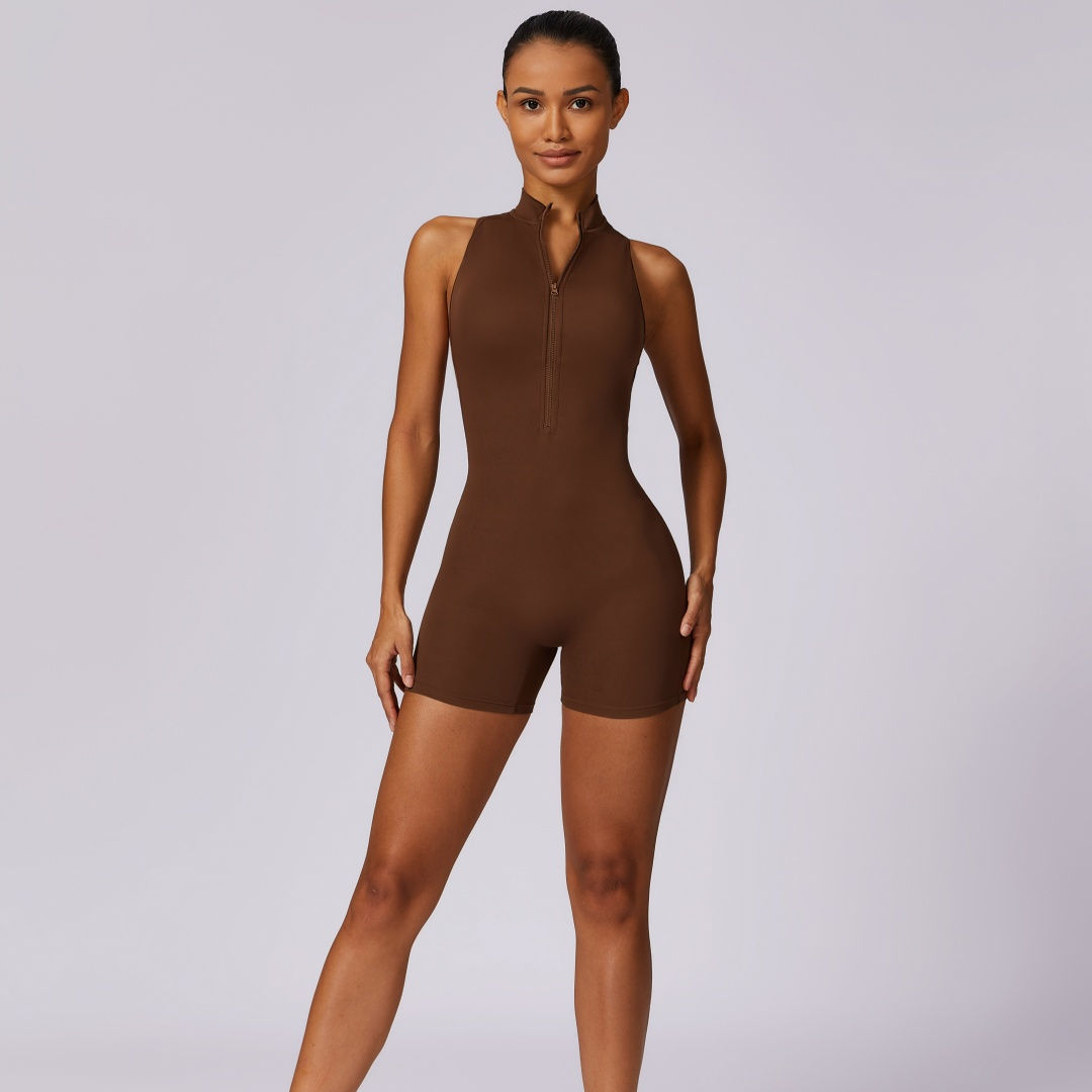 Women's Zip-Up Training Playsuit