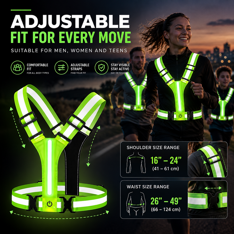 Thumbnail: Led Reflective Running Vest 