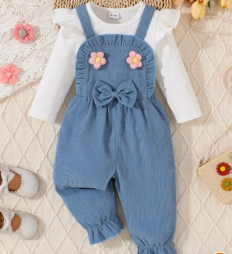 Baby girls dungaree set