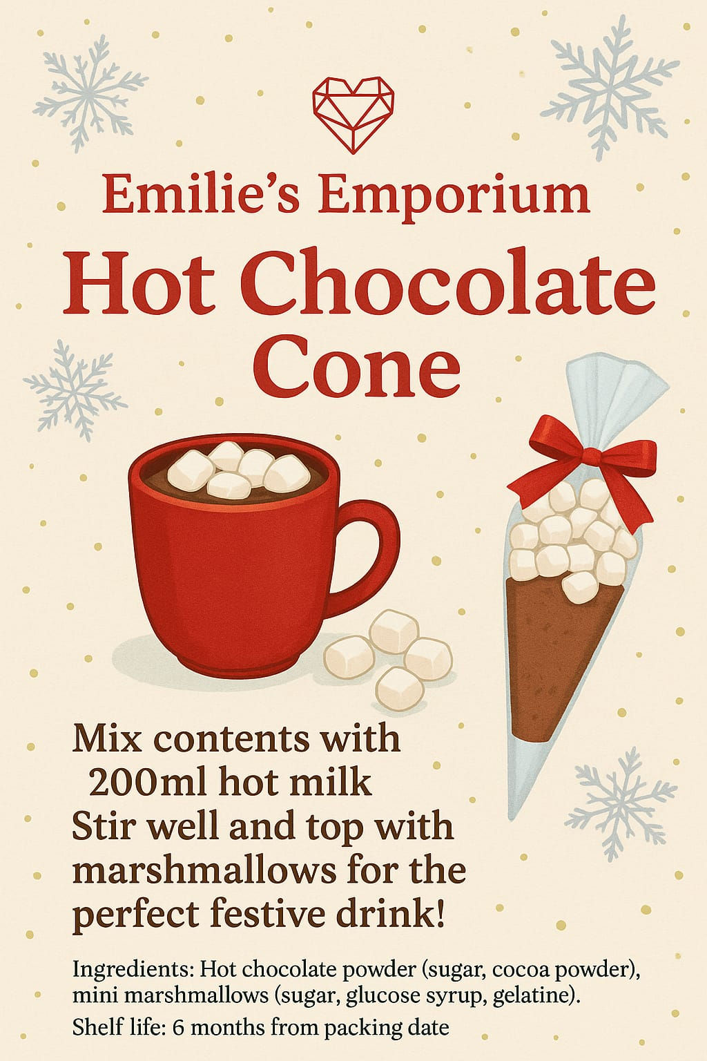 Hot chocolate cone
