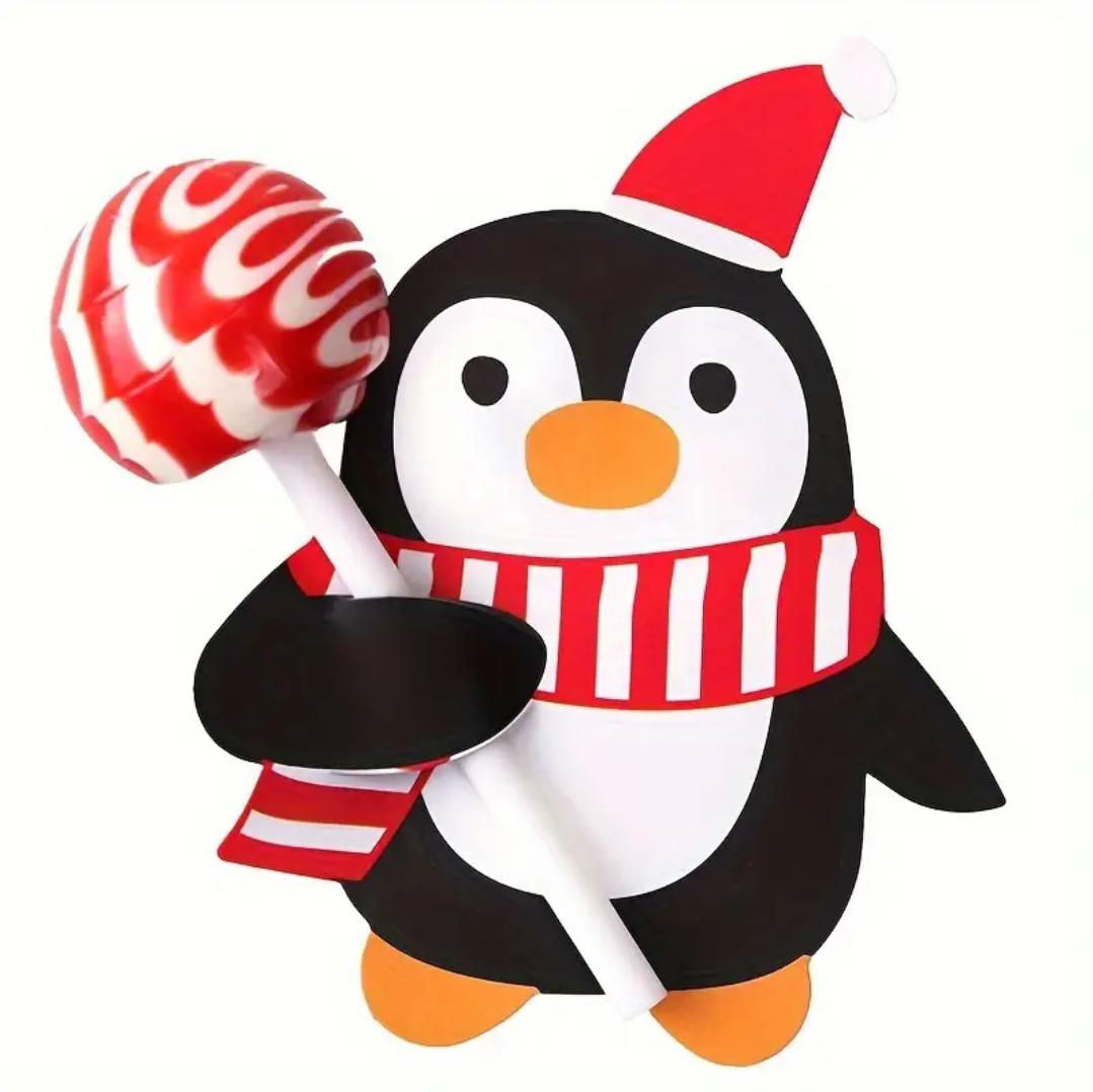 Penguin with lollipop