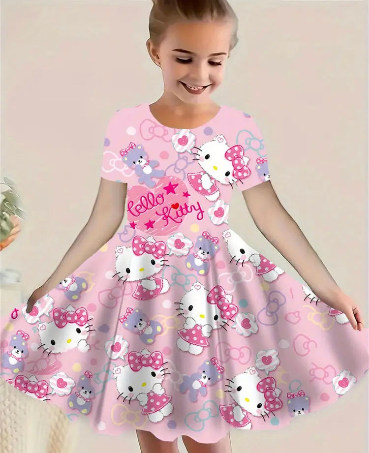 Girls hello kitty dress