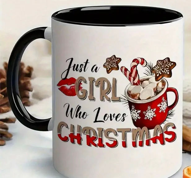 Thumbnail: Just a girl who loves Christmas mug