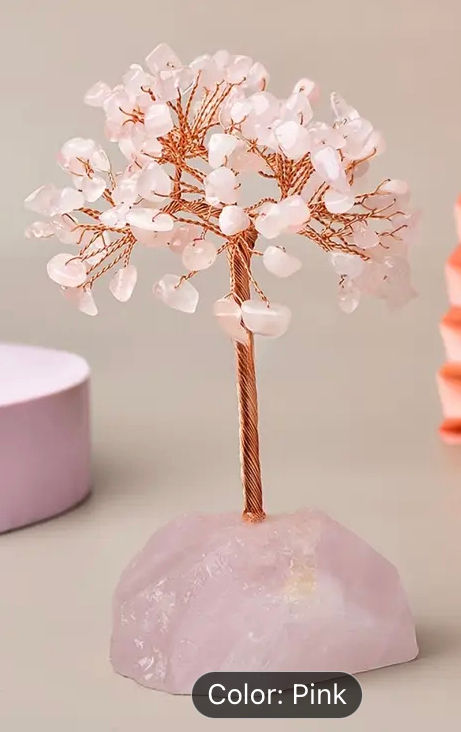 Thumbnail: Rose quartz crystal tree